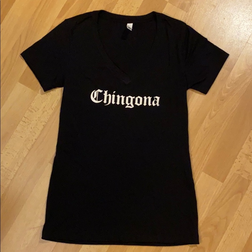 Women’s v neck Chingona t shirt